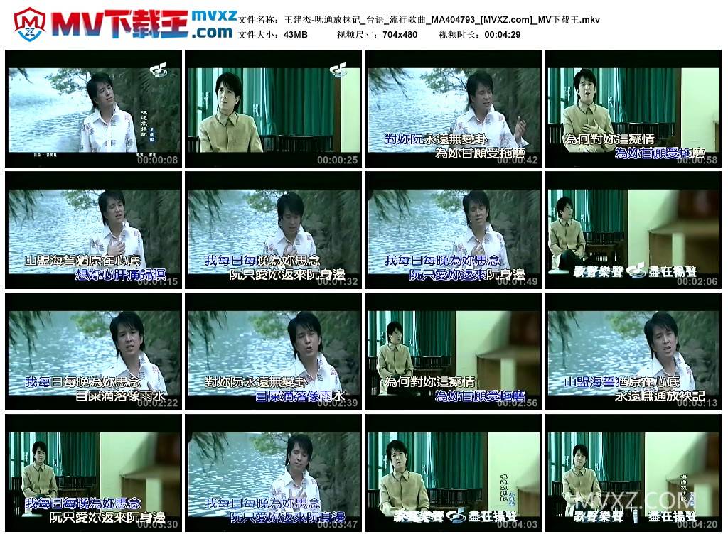 王建杰-呒通放抹记_台语_流行歌曲_MA404793